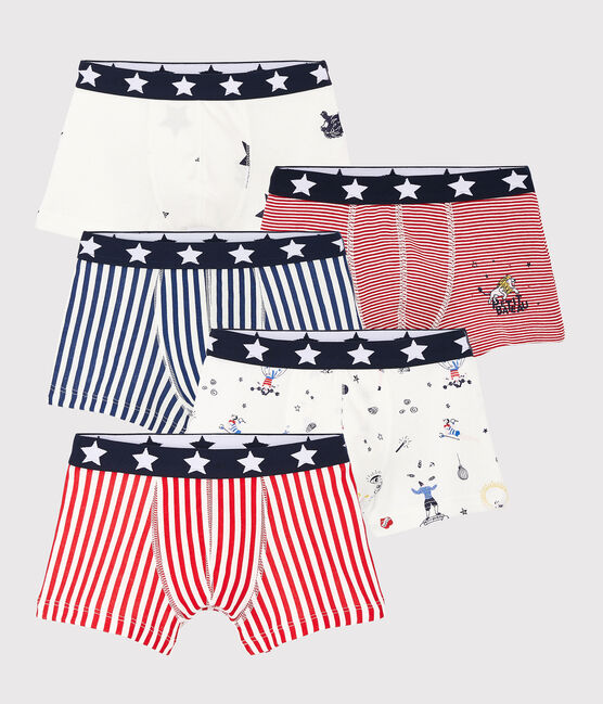 Lote de 5 bóxeres con estampado festivo para niño pequeño variante 1