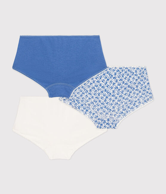 Juego de 3 «culottes» infantiles con flor de algodón  variante 1
