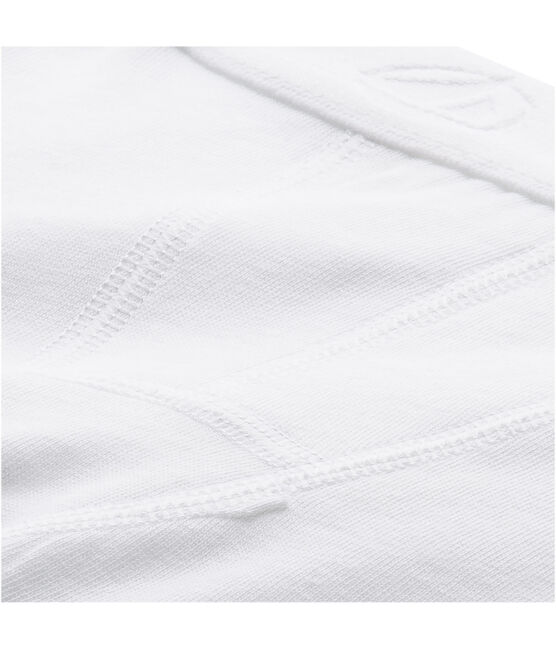 Bóxer liso para niño blanco ECUME