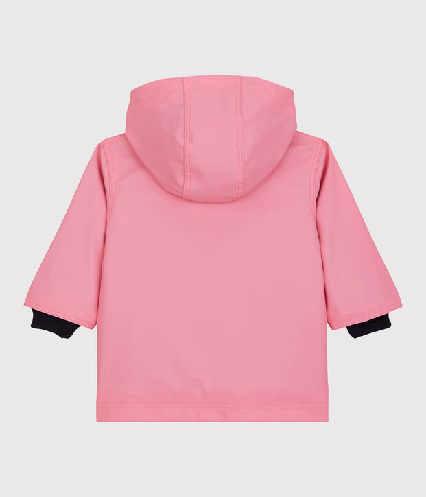 Chubasquero emblem&aacute;tico de beb&eacute; rosa