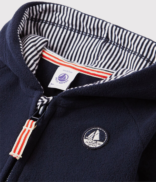Sudadera de tejido polar para beb&eacute; azul