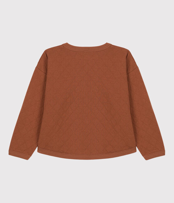 Sudadera de tejido túbico acolchado de niña / niño marron CINA