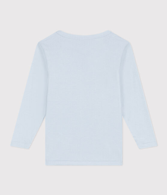 Camiseta de manga larga de algodón azul GOMME
