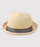 Sombrero de paja de bebé rosa NATUREL