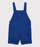 Peto corto de sarga irresistible de bebé niño azul SURF