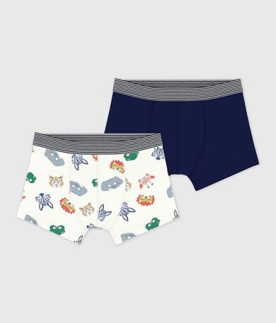 Juego de b&oacute;xeres infantiles de algod&oacute;n con estampado de m&aacute;scaras