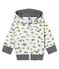 Sudadera estampada con capucha y cremallera para bebé niño blanco MARSHMALLOW/blanco MULTICO