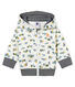 Sudadera estampada con capucha y cremallera para bebé niño