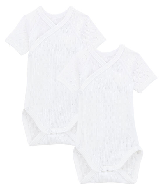 Juego de 2 bodies de bebé ML con cuello para niño variante 1