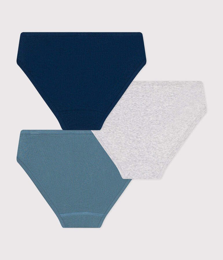 Juego de 3 braguitas de mujer de algod&oacute;n multicolor