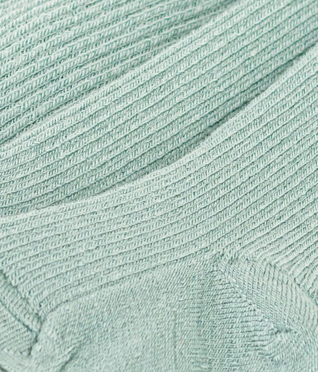 Leotardos de lana de beb&eacute; verde