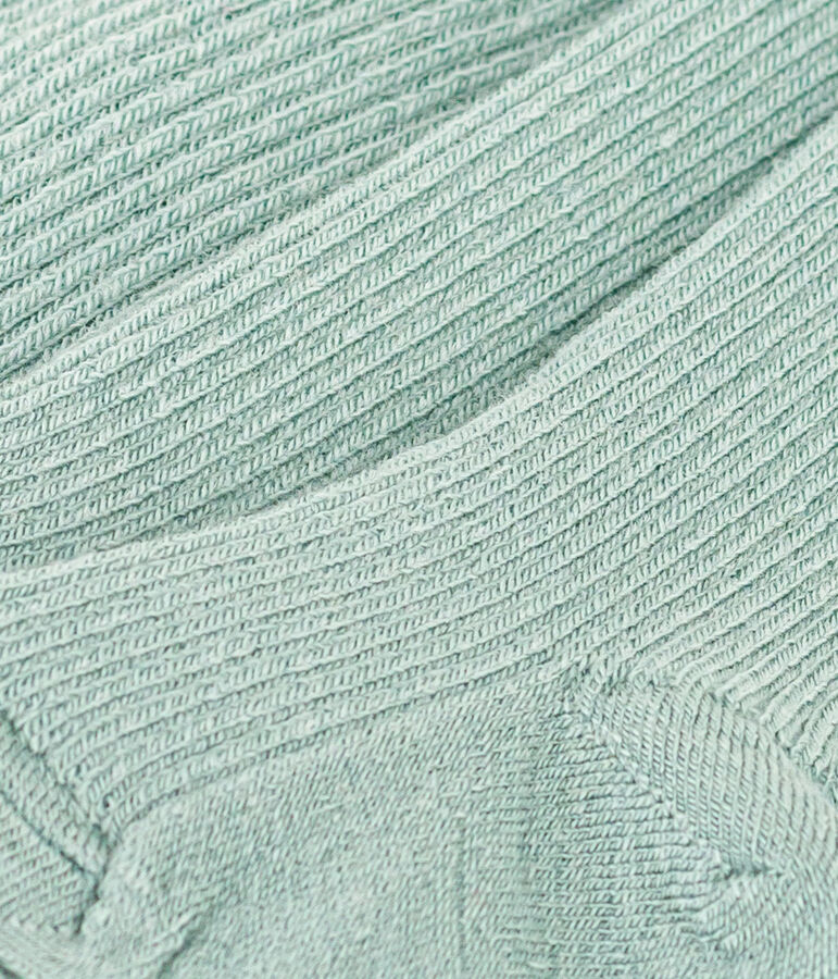 Leotardos de lana de beb&eacute; verde