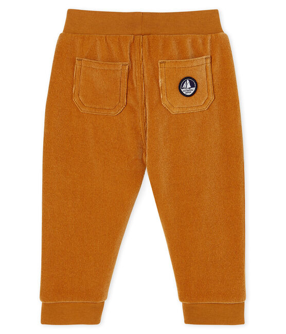 Pantalón de pana para bebé niño marron CUIVRE