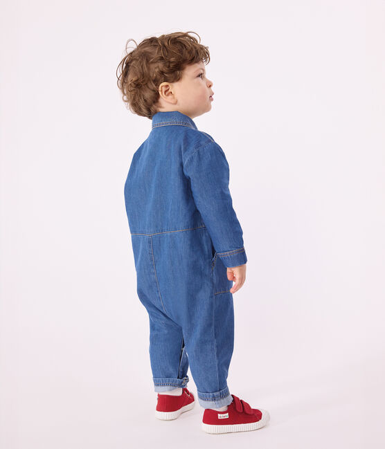 Mono largo de tejido vaquero para bebé azul DENIM CLAIR
