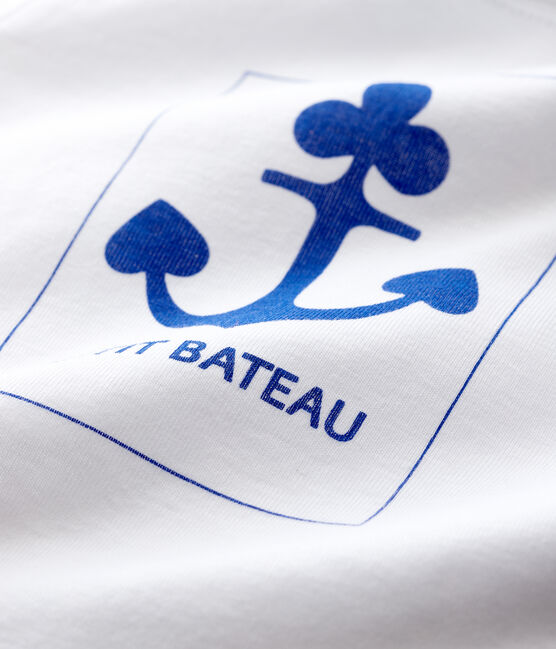 Camiseta para bebé niño blanco ECUME