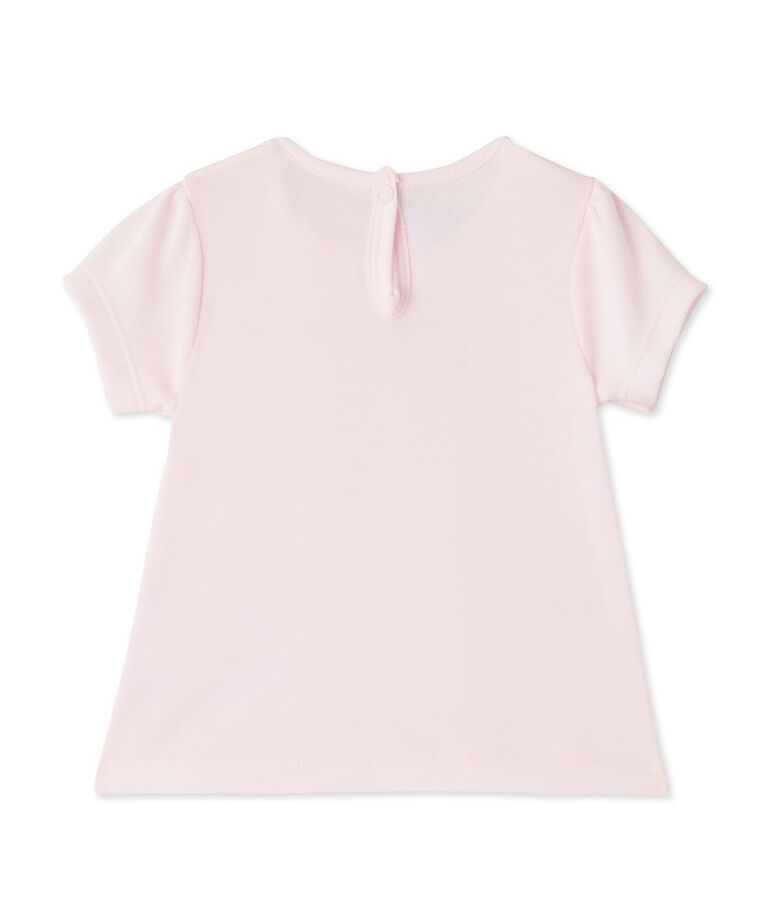Camiseta para beb&eacute; ni&ntilde;a rosa Vienne