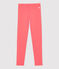Leggings de punto de elastano de niña naranja PEACHY