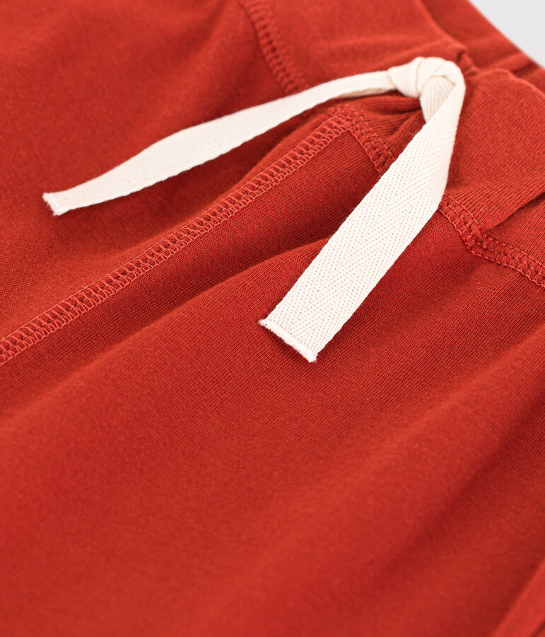 Bermudas de algod&oacute;n para ni&ntilde;o rojo