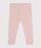 Leggings lisos de algodón para bebé rosa SALINE