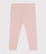 Leggings lisos de algodón para bebé