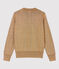 Jersey marinero de algodón dorado de mujer marron BRINDILLE/amarillo DORE