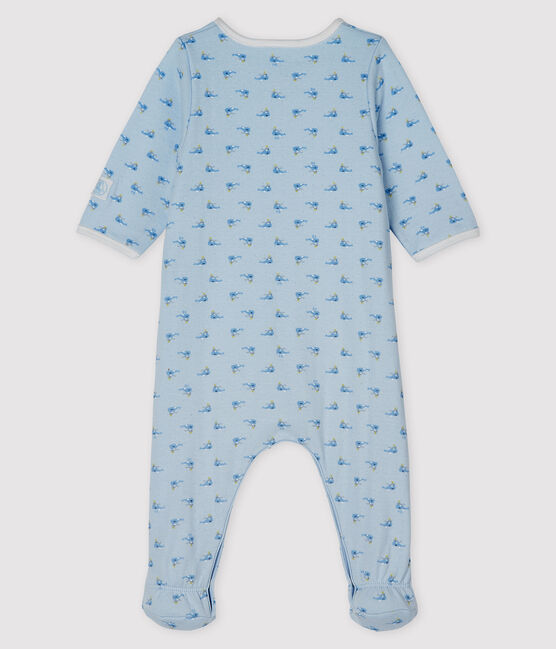Bodyjama de tela túbica para azul FRAICHEUR/blanco MULTICO