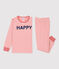 Pijama marinero rojo de niña/niño de muletón blanco MARSHMALLOW/rojo TERKUIT