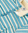 Abrigo a rayas con capucha retráctil de bebé azul AZUL/blanco AVALANCHE