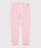 Pantalón infantil de jogging liso de algodón rosa MARQUISE