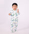 Pijama de mulet&oacute;n con estampado de Par&iacute;s para beb&eacute; blanco/multicolor