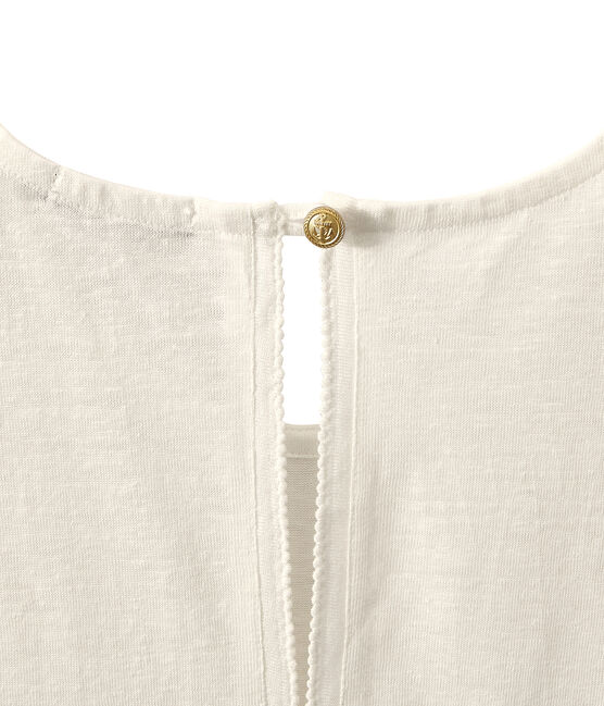 Camiseta sin mangas de lino para mujer blanco LAIT