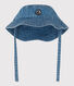 Gorro de pescador de tejido vaquero azul para beb
