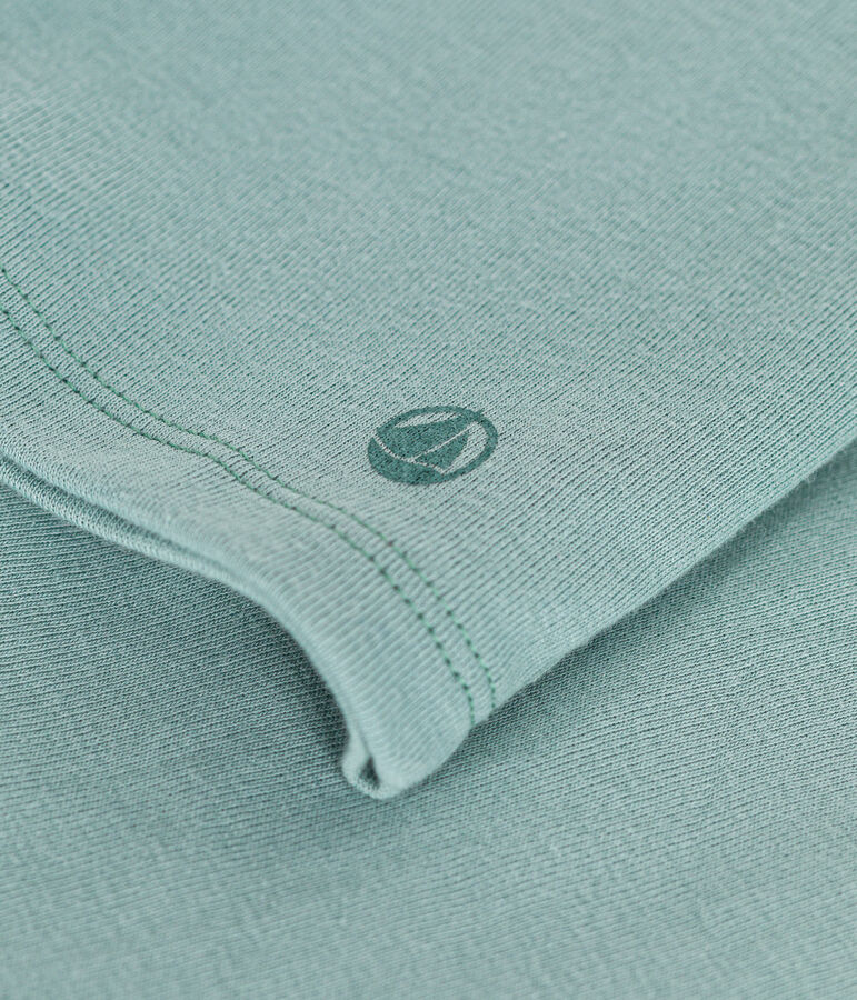 Camiseta de manga larga de punto para ni&ntilde;a verde