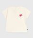 Camiseta de algodón de manga larga con estampado de corazón para bebé
