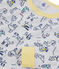 Pijama de corte muy ajustado de punto para niño gris POUSSIERE/blanco MULTICO