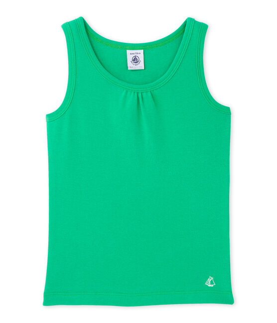 Camiseta sin mangas para niña verde Flag
