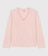 Camiseta de algodón Le Droit con cuello de pico para mujer
