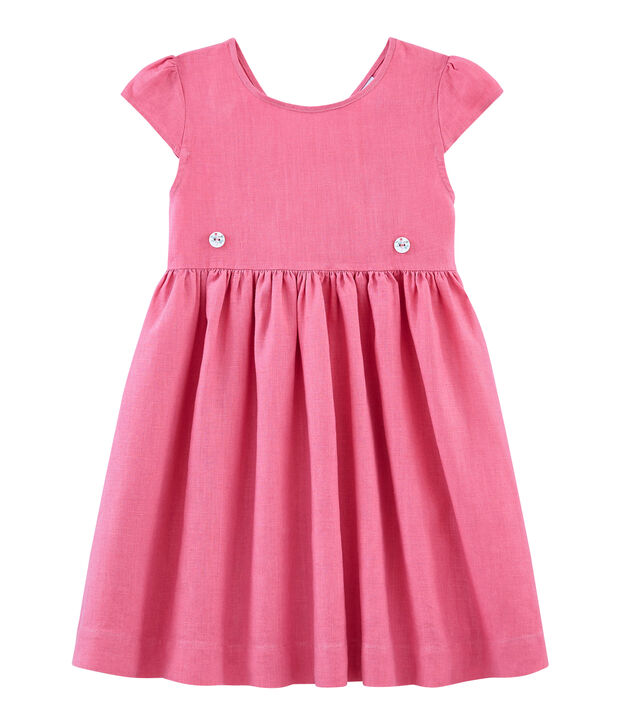 Vestido infantil para ni&ntilde;a rosa
