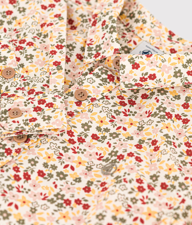 Camisa de popelina estampada para ni&ntilde;o crudo/multicolor