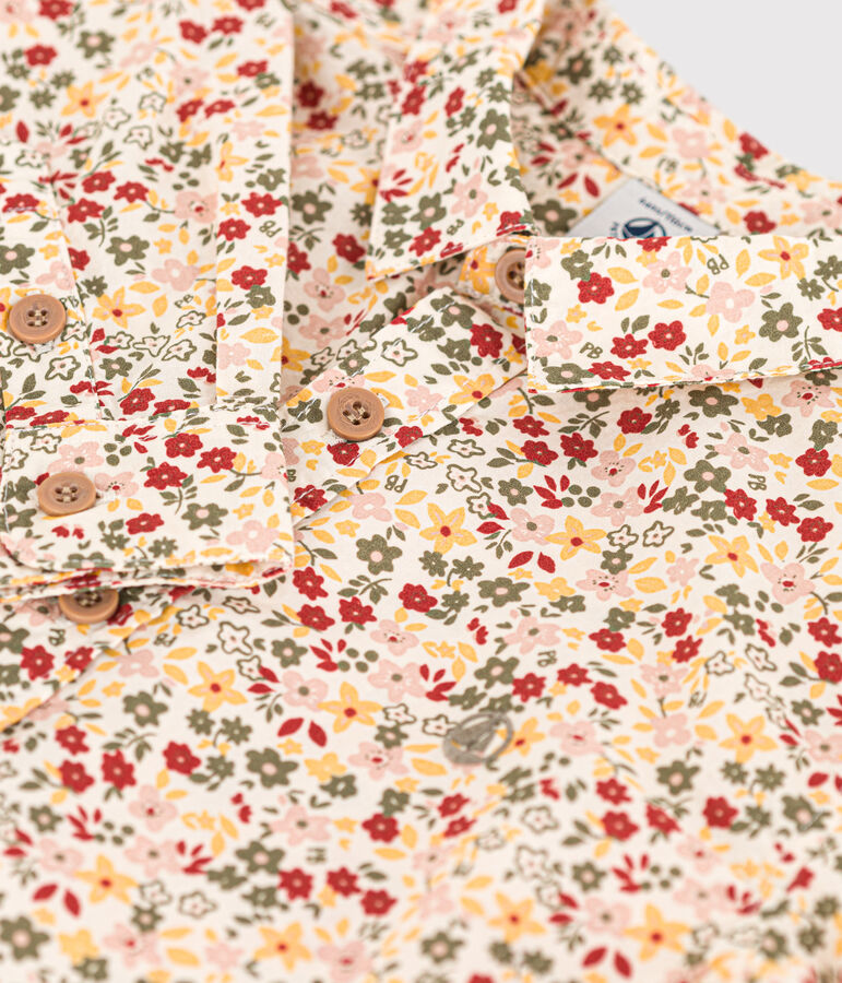 Camisa de popelina estampada para ni&ntilde;o crudo/multicolor