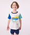 Pijama corto infantil de algodón blanco MARSHMALLOW/blanco MULTICO
