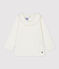 Blusa de algodón de bebé blanco MARSHMALLOW