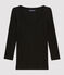 Camiseta icónica para mujer negro NOIR