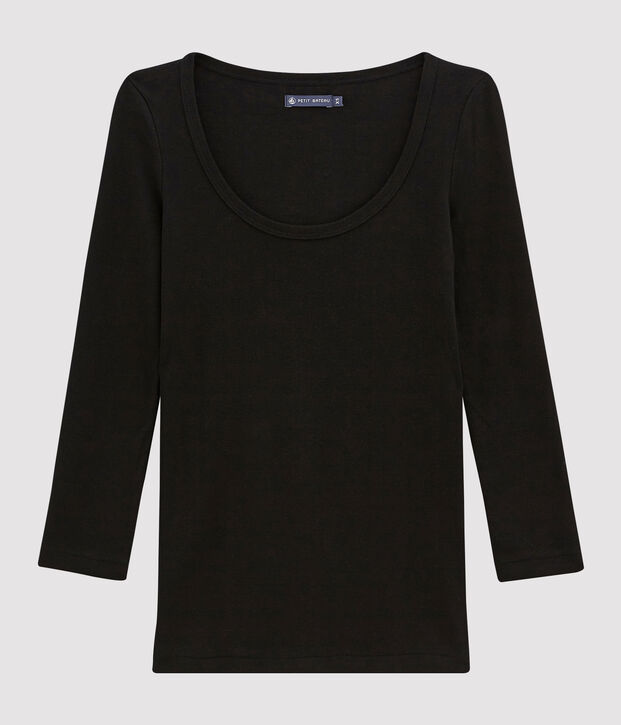 Camiseta ic&oacute;nica para mujer negro