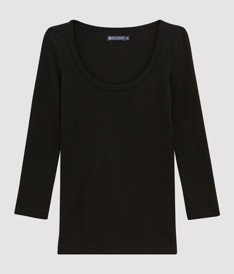 Camiseta ic&oacute;nica para mujer negro NOIR