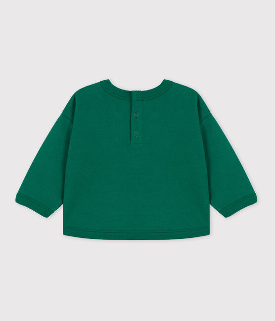Sudadera de algodón para bebé verde EVERGREEN