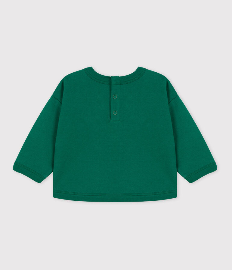 Sudadera de algod&oacute;n para beb&eacute; verde