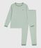 Pijama infantil de algodón a rayas SAULE/ MARSHMALLOW