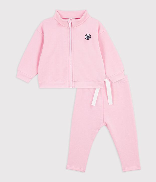 Conjunto de sudadera y pantal&oacute;n de algod&oacute;n liso para beb&eacute; MARQUISE