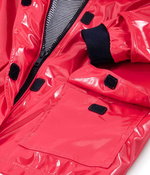 Impermeable reforzado para ni&ntilde;a rojo
